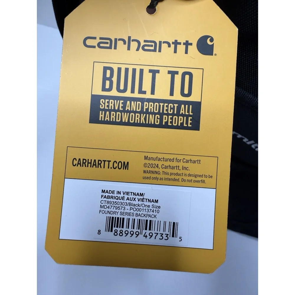 Carhartt Foundry Series Backpack. CT89350303 AO Smith Utility‎ Water Heater New